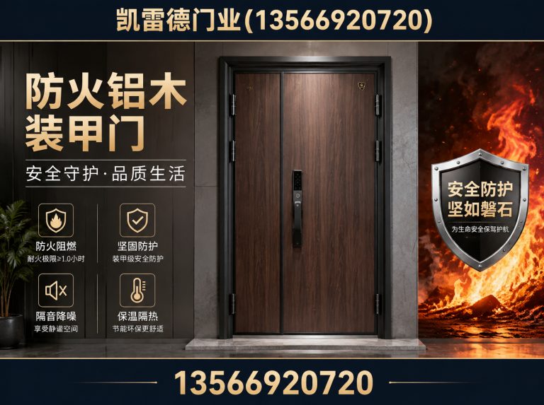 永康市防火铝木装甲门展示图